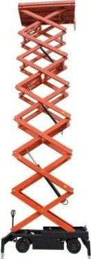 Ножничный подъемник GROST Tower Drive 500-11 самоходный с выдвижной платф. (11 м/500 кг) 212426 [212426]