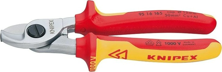 Ножницы для резки кабеля диэлектрические KNIPEX 9516165 1000 V, 165 мм [KN-9516165]
