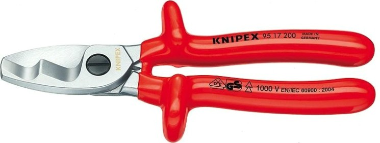 Ножницы для резки кабеля диэлектрические KNIPEX 9517200 1000 V, 200 мм [KN-9517200]