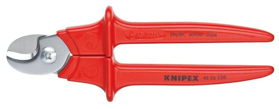 Ножницы для резки кабеля диэлектрические KNIPEX KN-9506230SB VDE, ø 16 мм, 230 мм