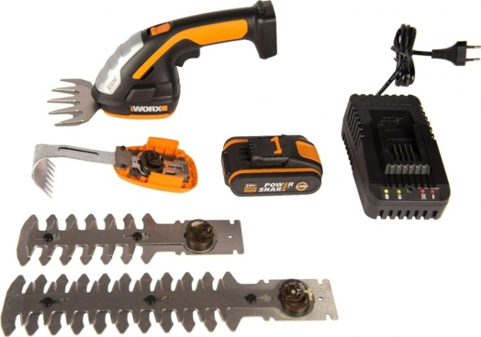 Ножницы для травы Worx WG801E.5 в комплекте с тяпкой