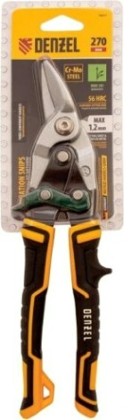 Ножницы по металлу Denzel 78371 прямой и правый рез