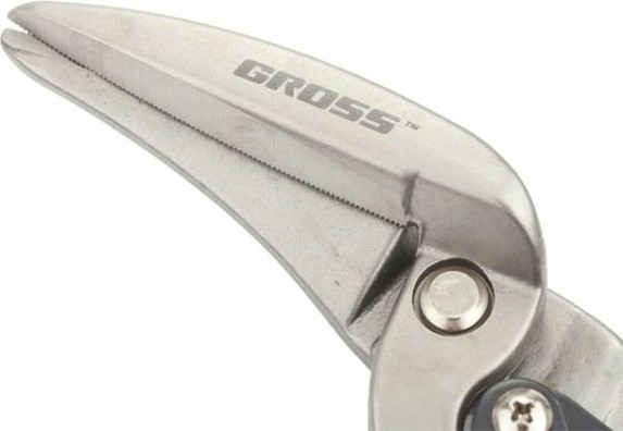 Ножницы по металлу GROSS "Piranha" 270 мм, прямой рез, CrMO, двухкомпонент. рукоятки [78333]