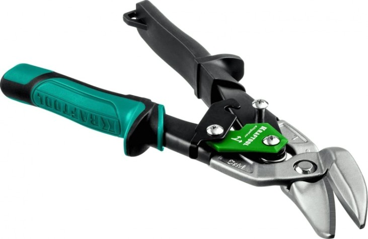 Ножницы по металлу KRAFTOOL Alligator левые усиленные с выносом, 250 мм [2328-OL]