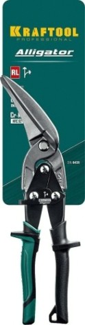 Ножницы по металлу KRAFTOOL Alligator правые удлиненные, cr-mo, 280 мм [2328-RL]