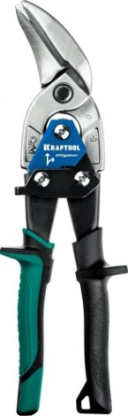 Ножницы по металлу KRAFTOOL Alligator правые усиленные с выносом, 250 мм [2328-OR]