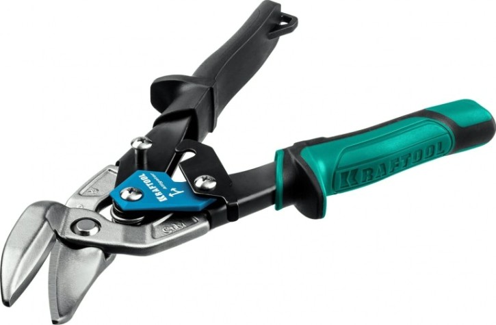 Ножницы по металлу KRAFTOOL Alligator правые усиленные с выносом, 250 мм [2328-OR]