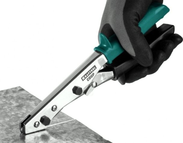 Ножницы по металлу KRAFTOOL Cr-Mo coup для реза листа без повреждений [23274]