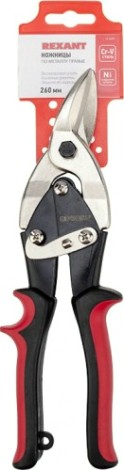 Ножницы по металлу REXANT 12-4629 правые 260 мм, двухкомпонентные рукоятки