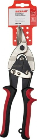 Ножницы по металлу REXANT 12-4631 левые 260 мм, двухкомпонентные рукоятки