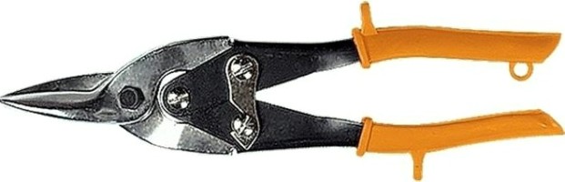 Ножницы по металлу Sparta 250 мм пряморежущие, обрезиненные рукоятки// [783155]