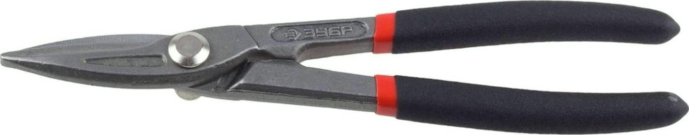 Ножницы по металлу ЗУБР МАСТЕР цельнокованые, прямые, у8а, 200 мм [23015-20]