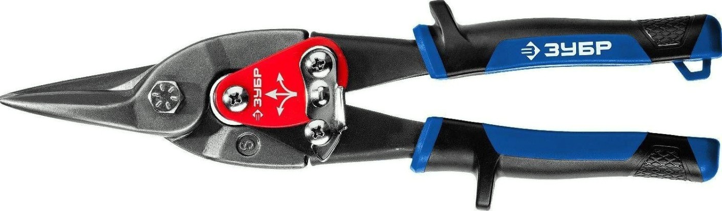 Ножницы по металлу ЗУБР МАСТЕР КАТРАН 250 мм, прямые, cr-mo [23130-S]