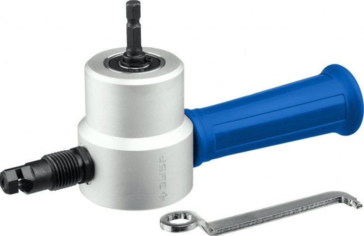 Ножницы по металлу ЗУБР СВЕРЧОК для реза на карточке. [23293]