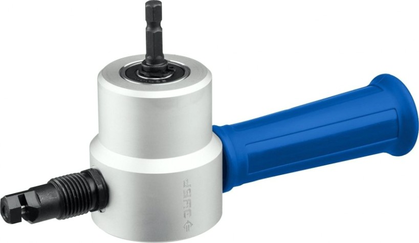 Ножницы по металлу ЗУБР СВЕРЧОК в металл. кейсе: для реза + запчасти. [23294]