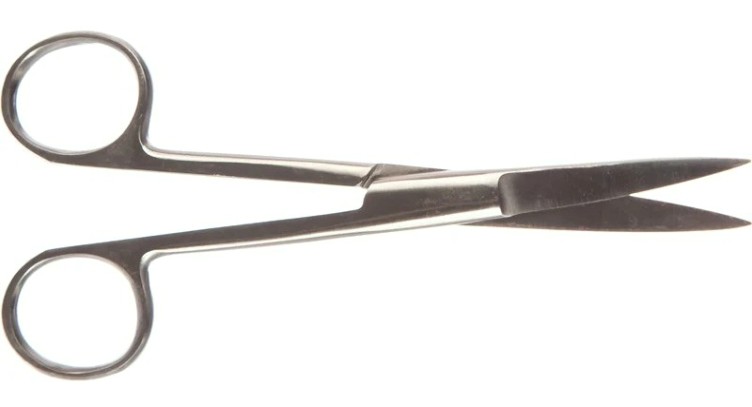 Ножницы REXANT 12-4925-9 с двумя острыми концами прямые 145мм