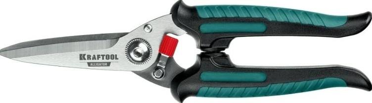 Ножницы технические KRAFTOOL ALLIGATOR многофункциональные прямые 200 мм [23201]