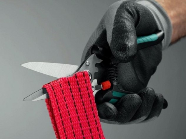 Ножницы технические KRAFTOOL ALLIGATOR многофункциональные прямые 200 мм [23201]