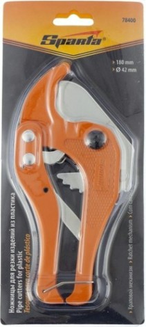 Ножницы технические Sparta 180мм, диаметр до 42мм для резки изделий из пластика, [78400]