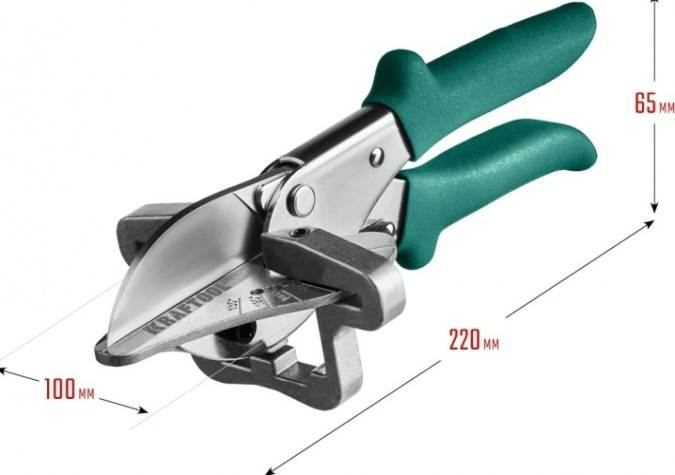 Ножницы угловые KRAFTOOL MC-7 для пластмассовых и резиновых профилей [23372]
