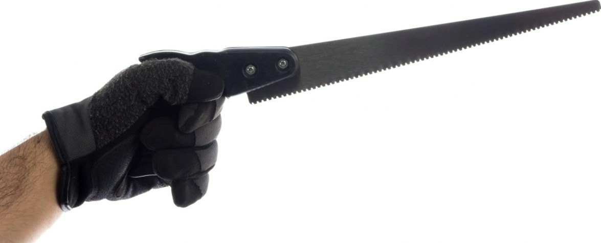 Ножовка по дереву Biber Стандарт 85699 выкружная, универсальный рез, 300мм [тов-080828]