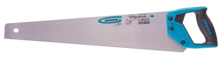 Ножовка по дереву GROSS 24105 PIRANHA, 550 мм, 11-12 tpi Ножовка по дереву GROSS 24105 PIRANHA, 550 мм, 11-12 tpi
