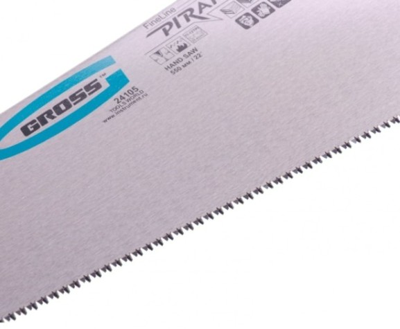 Ножовка по дереву GROSS 24105 PIRANHA, 550 мм, 11-12 tpi