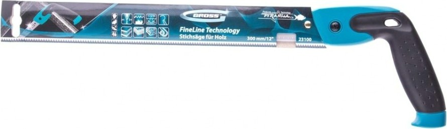 Ножовка по дереву GROSS 300 мм/12", 11-12 TPI выкружная [23100]