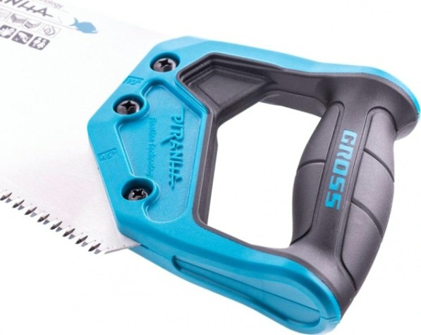 Ножовка по дереву GROSS 500 мм "piranha", 7-8 tpi, зуб-3d, каленый зуб, 2-х комп. [24101]