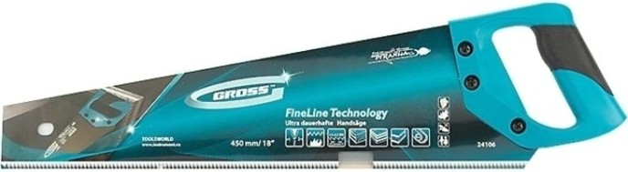 Ножовка по дереву GROSS "Piranha" 450 мм 24106 [24106]