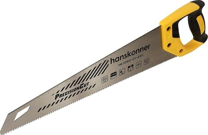 Ножовка по дереву HANSKONNER HK1060-01-4511 450мм, чистый рез Ножовка по дереву HANSKONNER HK1060-01-4511 450мм, чистый рез