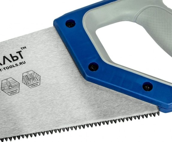 Ножовка по дереву Кобальт 246-111 400 мм, закаленный зуб, 3d-заточка, двухк. рукоятк