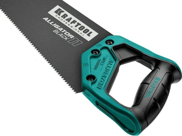 Ножовка по дереву KRAFTOOL "Alligator BLACK" для точного реза 400 мм, 11 tpi 3d зуб, [15205-40]