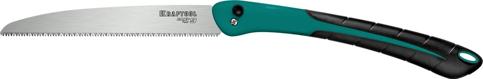 Ножовка по дереву KRAFTOOL CAMP Fast 9 для быстрого реза сырой древесины, 250 мм [15218]