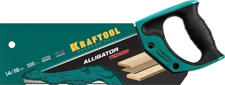 Ножовка по дереву KRAFTOOL "KraftMax" (пила) tenon, 14 /15 tpi, 300 мм, с обушком для ст [15228-30]