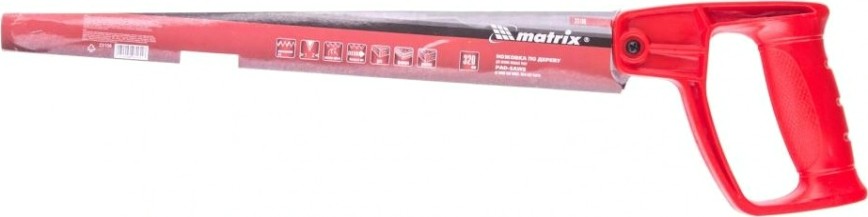 Ножовка по дереву MATRIX 320 мм для мелких пильных работ, цельнолитая одно [23106]