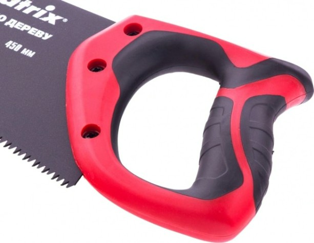 Ножовка по дереву MATRIX 450 мм, 7-8 tpi, зуб-3d, каленый зуб, тефл.покр.полотна, 2- [23550]