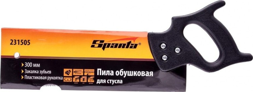 Ножовка по дереву Sparta 300 мм обушковая для стусла 231505 [231505]