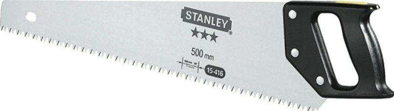 Ножовка по дереву STANLEY 1-15-416 с прямыми затачиваемыми зубьями 3,5 х 500mm