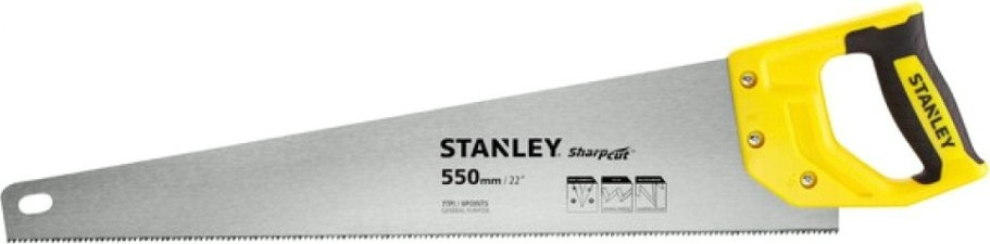 Ножовка по дереву STANLEY 20368-1 sharpcut 550 мм 7tpi [SТАИЛАНДT20368-1]