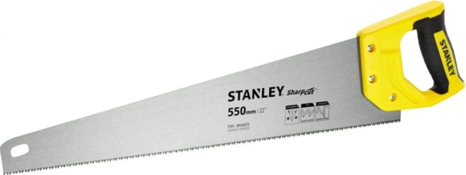 Ножовка по дереву STANLEY 20368-1 sharpcut 550 мм 7tpi [SТАИЛАНДT20368-1]