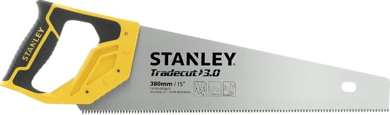 Ножовка по дереву STANLEY TRADECUT 380 мм 11 TPI STHT20349-1 [STHT20349-1]