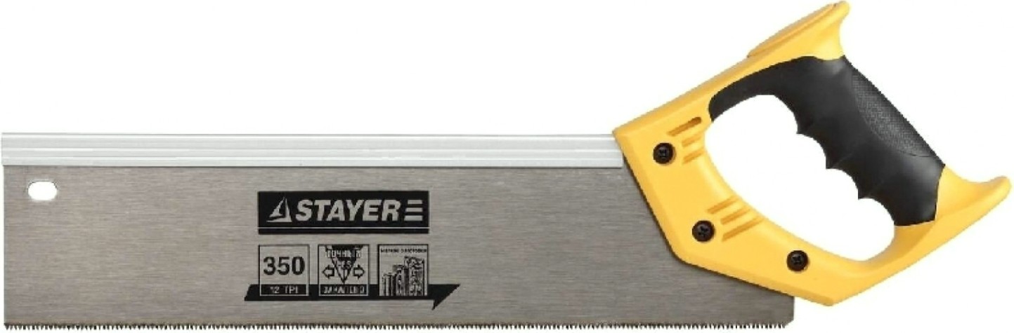 Ножовка по дереву STAYER COBRA 12 для стусла c усиленным обушком (пила) 350 мм, 12 t [15365-35]