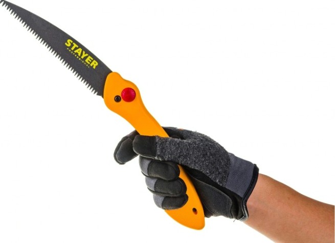 Ножовка по дереву STAYER Cobra CAMP складная походная (пила) 160 мм, 8tpi, 3d японский [15085]