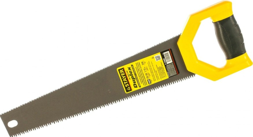 Ножовка по дереву STAYER DUPLEX 400 двусторонняя (пила) мм, 12 tpi прямой зуб + 7 tpi [2-15089]