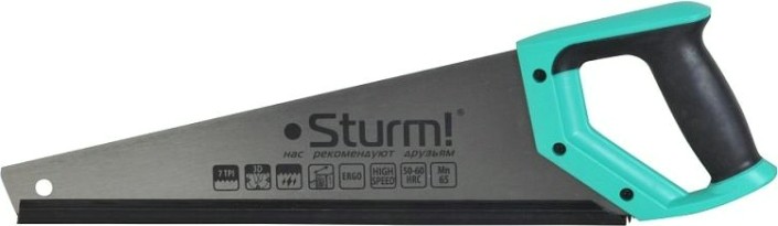 Ножовка по дереву Sturm 1060-53-400 400мм, 7tpi, 3d зуб Ножовка по дереву Sturm 1060-53-400 400мм, 7tpi, 3d зуб