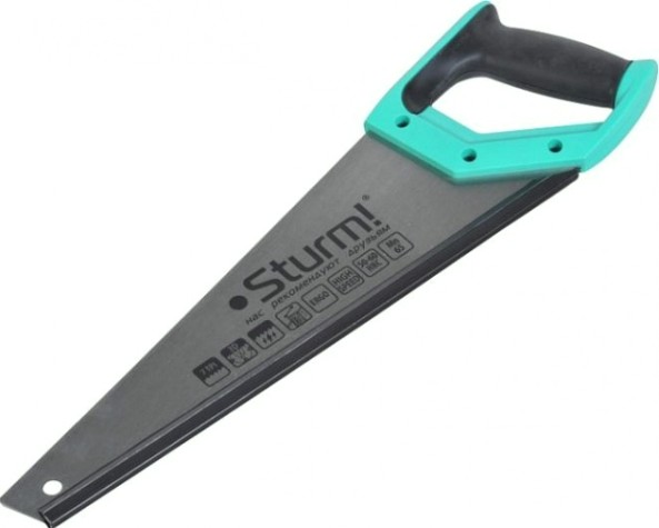 Ножовка по дереву Sturm 1060-53-450 450мм, 7tpi, 3d зуб