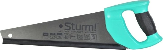 Ножовка по дереву Sturm 1060-55-350 350мм, 9tpi, 3d зуб Ножовка по дереву Sturm 1060-55-350 350мм, 9tpi, 3d зуб