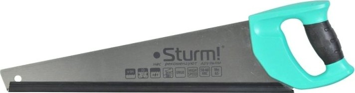 Ножовка по дереву Sturm 1060-55-450 450мм, 9tpi, 3d зуб Ножовка по дереву Sturm 1060-55-450 450мм, 9tpi, 3d зуб