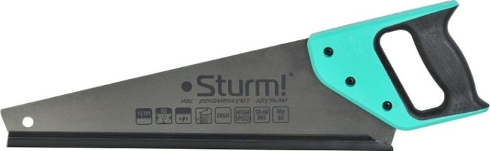Ножовка по дереву Sturm 1060-57-400 400мм, 12tpi, 3d зуб Ножовка по дереву Sturm 1060-57-400 400мм, 12tpi, 3d зуб